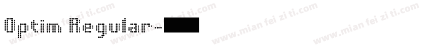 Optim Regular字体转换